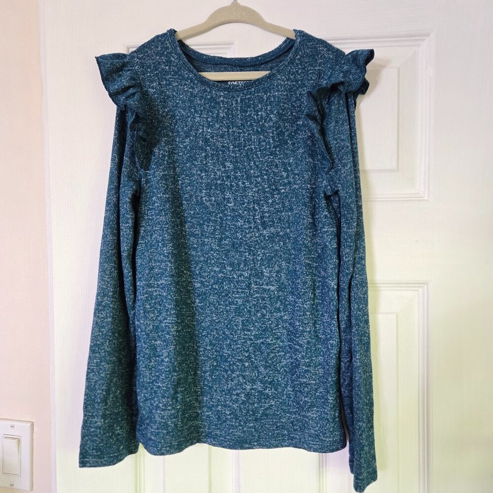 Long Sleeve, Soft Tee -  Jungle Green - Size 8